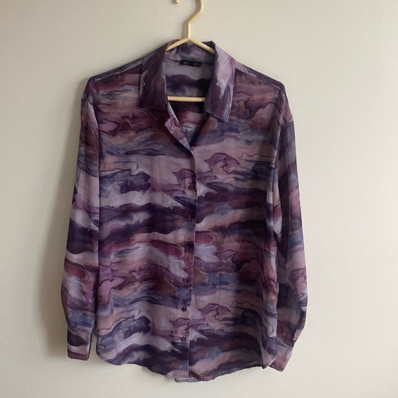Sheer dynamite blouse - purple - Picture 1 of 3